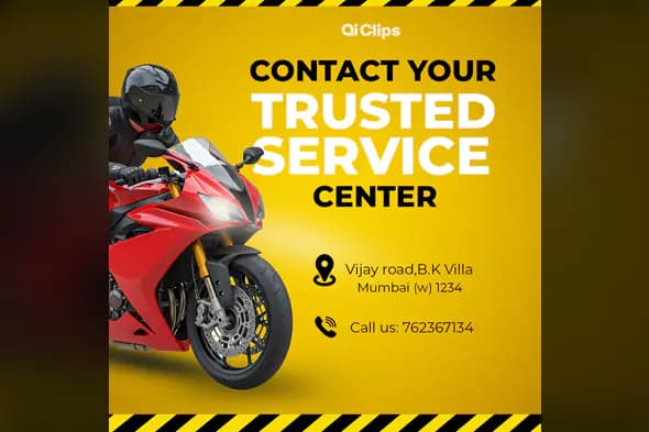 Motorcycle Service Center Promotion Template