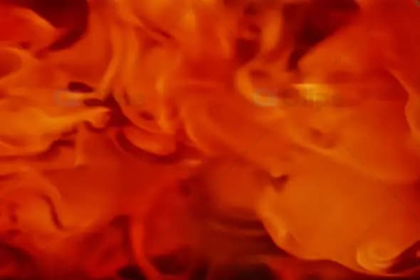 Abstract Fiery Swirl with Flames and Smoke