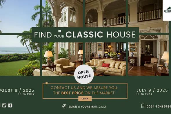 Luxury Real Estate Open House Ad Template