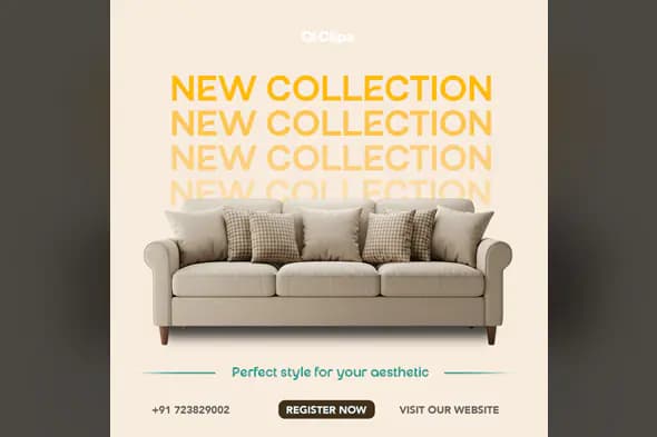 Enhanced Elegant Furniture Collection Ad Template