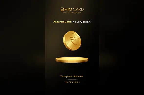 BHIM Card Gold Rewards Banner Template