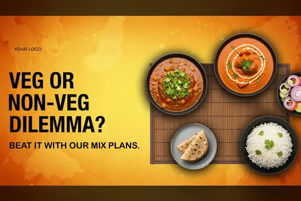 Indian Cuisine Menu Banner Template