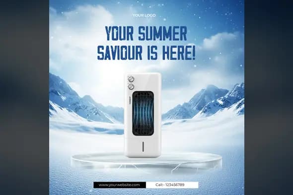 Arctic Blast Air Cooler Ad Template