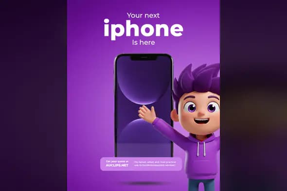 Vibrant iPhone Promotion Template