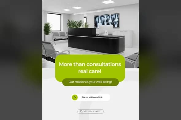 Modern Clinic & Healthcare Social Media Post