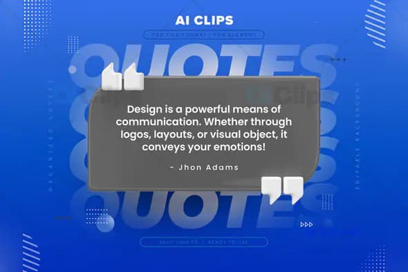 Inspirational Business Quote PSD Template
