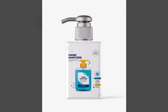 Antibacterial Gel Bottle Mockup