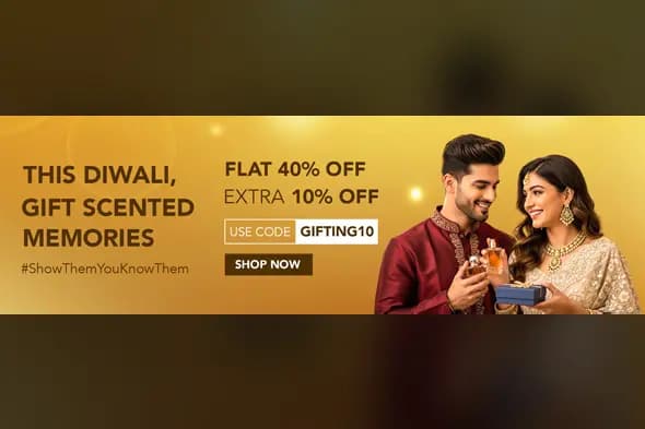 Festive Perfume Gifting Ad Template