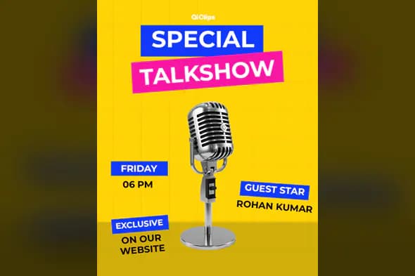 Enhanced Vibrant Talkshow Promotion Template