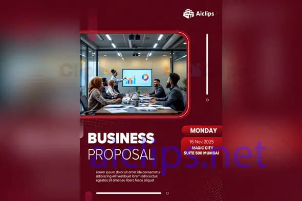Business Proposal Meeting Flyer PSD Template