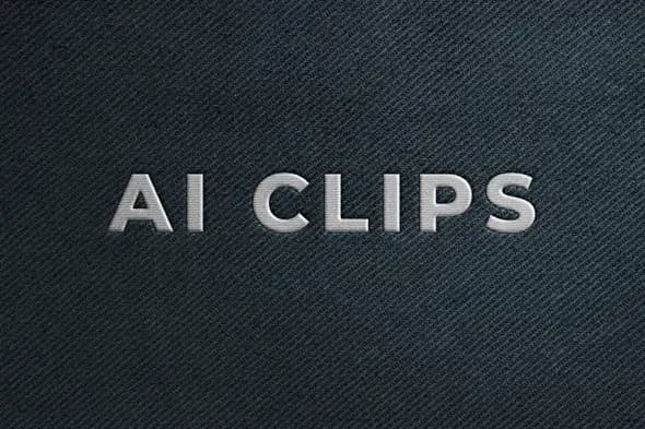 Embroidered Denim Text Style