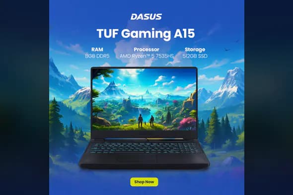Gaming Laptop Product Showcase Template