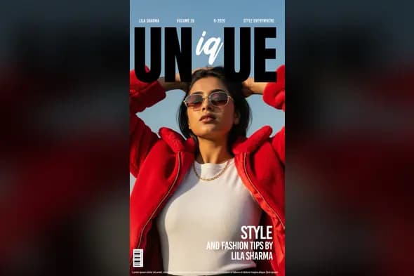 Fashion Magazine Cover Template