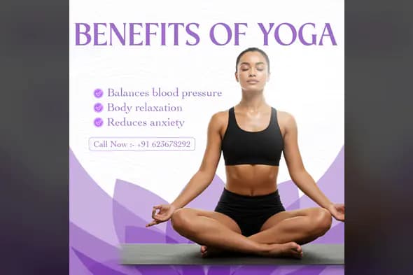 Enhanced Yoga Benefits Social Media Template