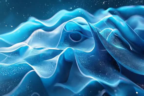 Fluid Blue Waves – Abstract Flowing Motion Background