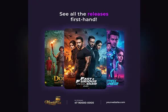 Movie Streaming Service Promo Template