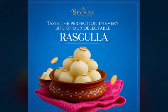 Rasgulla Dessert Advertisement Template