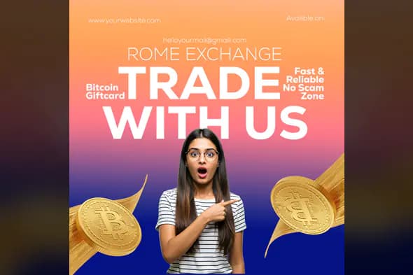 Bitcoin Exchange Social Media Template