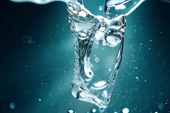 Slow motion Water - Refreshing Slow-Motion Animation