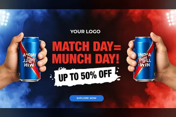 Game Day Food & Beverage Ad Template