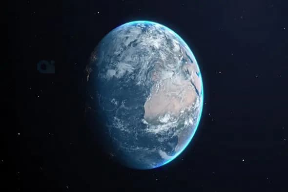 Earth in Space - Planetary View