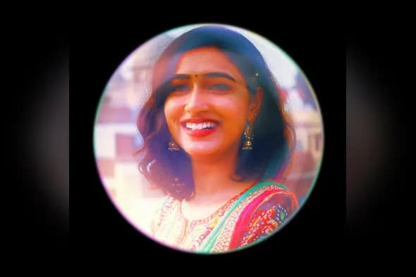 Lens Bubble Effect Woman Portrait