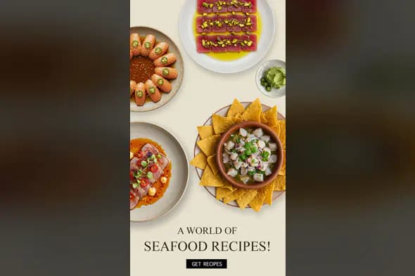 Seafood Recipe Collection Social Media Template