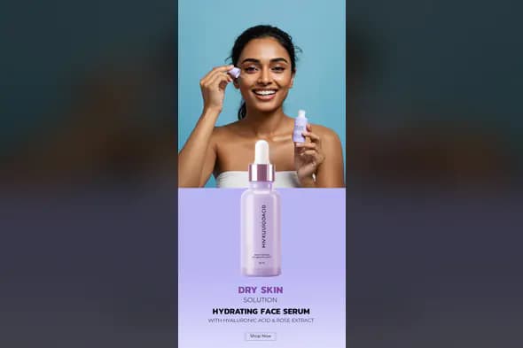 Hydrating Face Serum Product Mockup