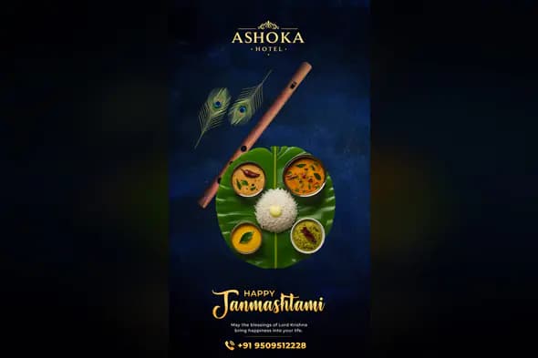 Luxury Hotel Janmashtami Feast Promotion