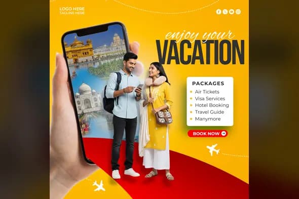 Indian Travel Agency Social Media Template