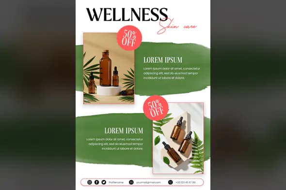 Wellness Skincare Sale Template