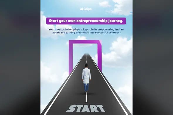 Entrepreneurship Journey Banner PSD Template