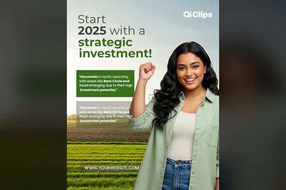 Strategic Investment Banner PSD Template for 2025