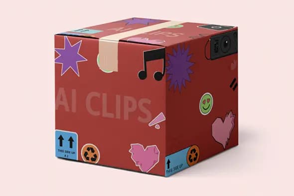 Playful Doodle Shipping Box Mockup