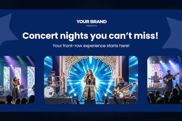 Concert Promotion Banner Template
