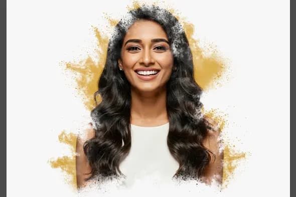 Creative Dust Splash Portrait Effect  Artistic Photo Editing