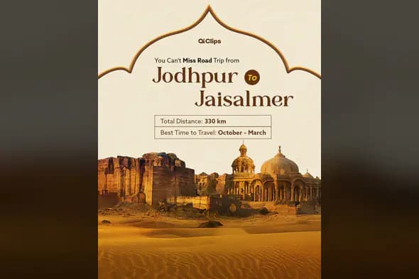 Enhanced Rajasthan Road Trip Poster Template