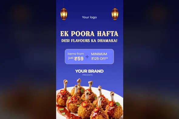 Indian Food Festival Promotion Banner Template
