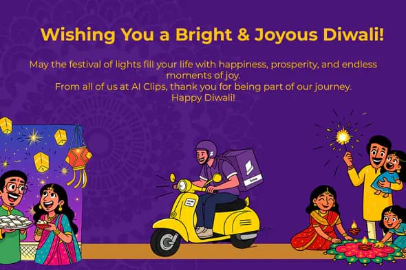 Diwali Celebration Social Media Template