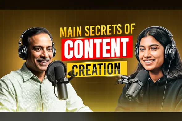 Podcast Content Creation Thumbnail Template