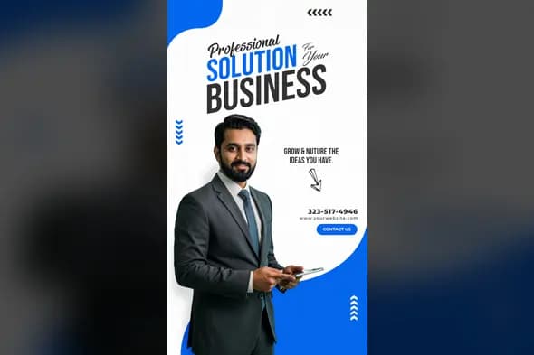 Professional Business Solution Photoshop Template
