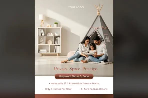 Elegant Home Advertisement PSD Template