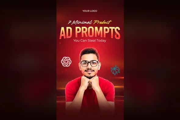 Marketing Ad Prompts Thumbnail Template