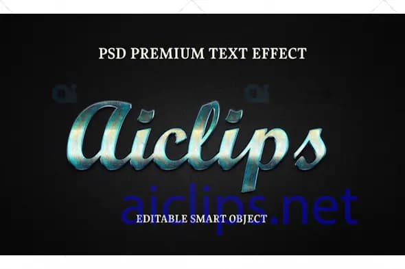 Metallic Premium Text Effect PSD