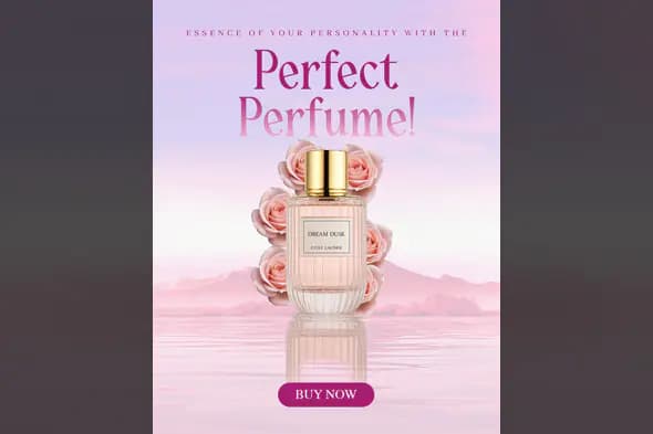Elegant Perfume Advertisement Template