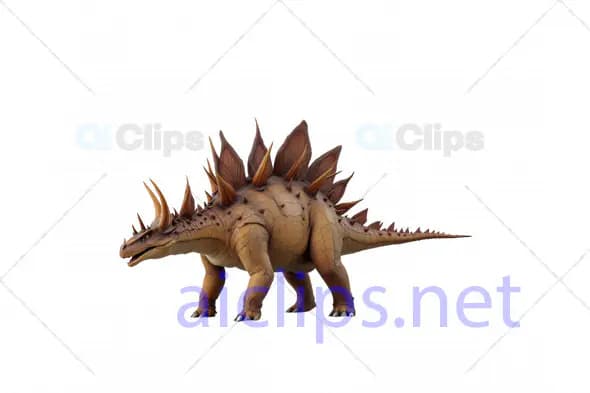 Realistic 3D Stegosaurus Dinosaur Model with Detailed Armor Plates and Spikes
