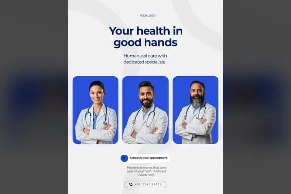 Professional Medical Team Social Media Post