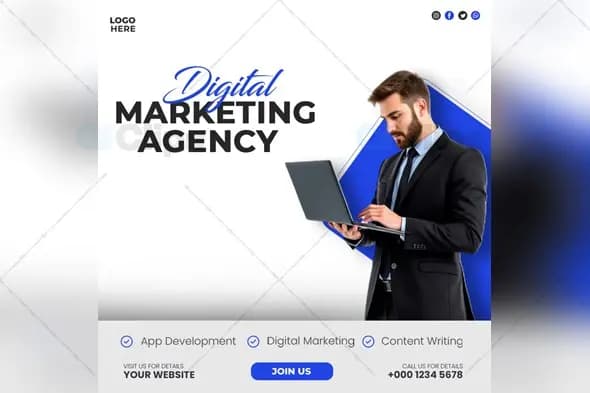 Digital Marketing Agency Ads Template