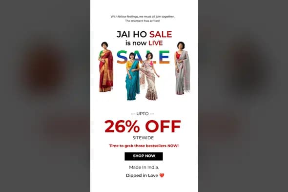 Indian Ethnic Wear Sale Ad Template