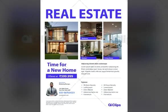 Modern Real Estate Property Listing Social Media Template